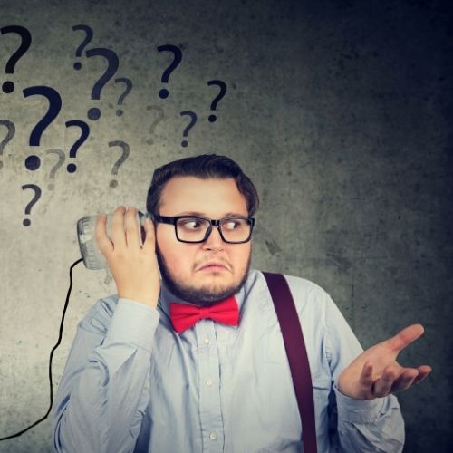 Image of a person listening to a jar with a string attached for the communication section. One of the challenges of virtual teams.