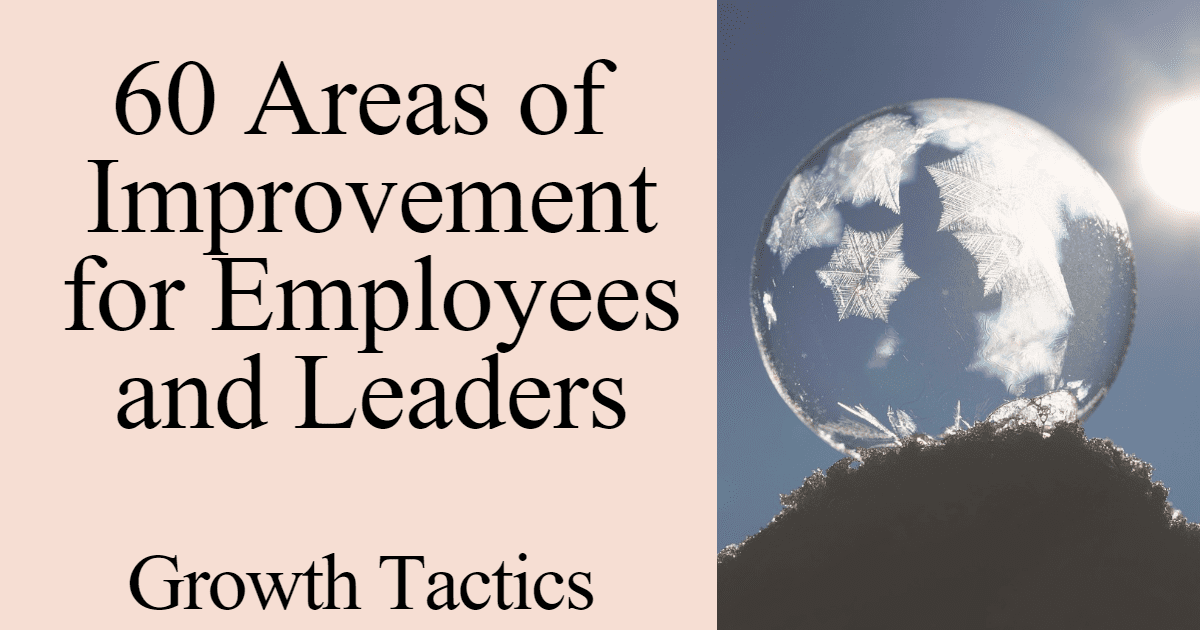 areas of improvement