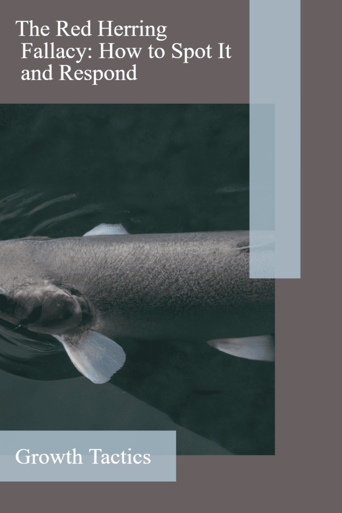 red herring fallacy pin