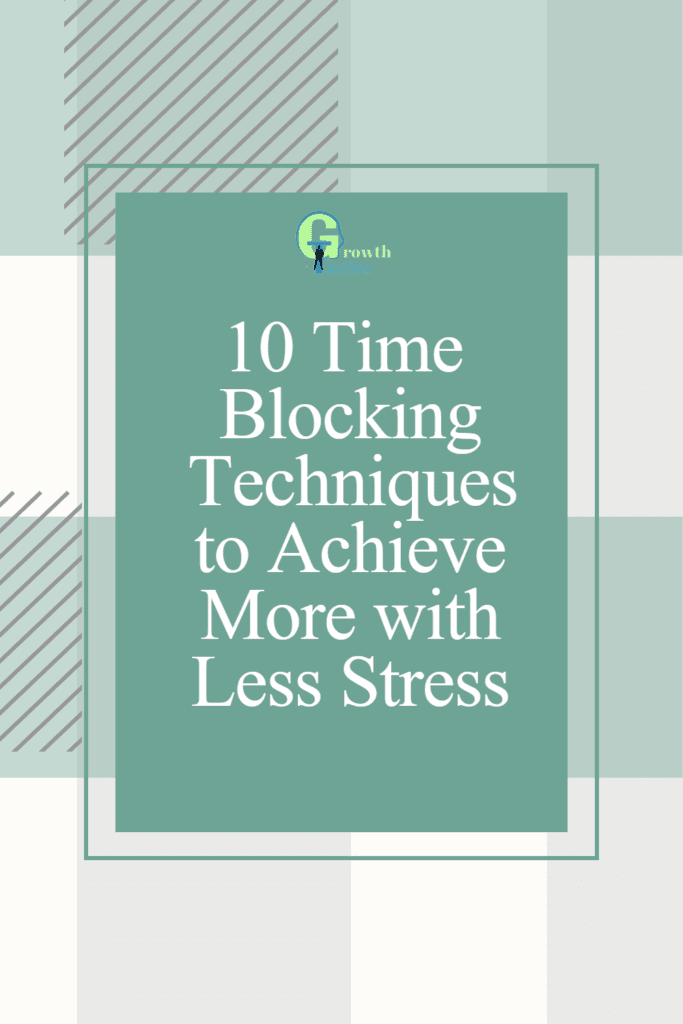 time blocking techniques pin