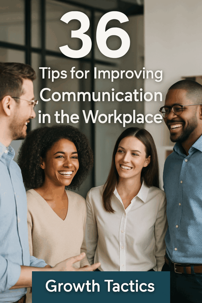 36 tips for improving communication in the workplace pin