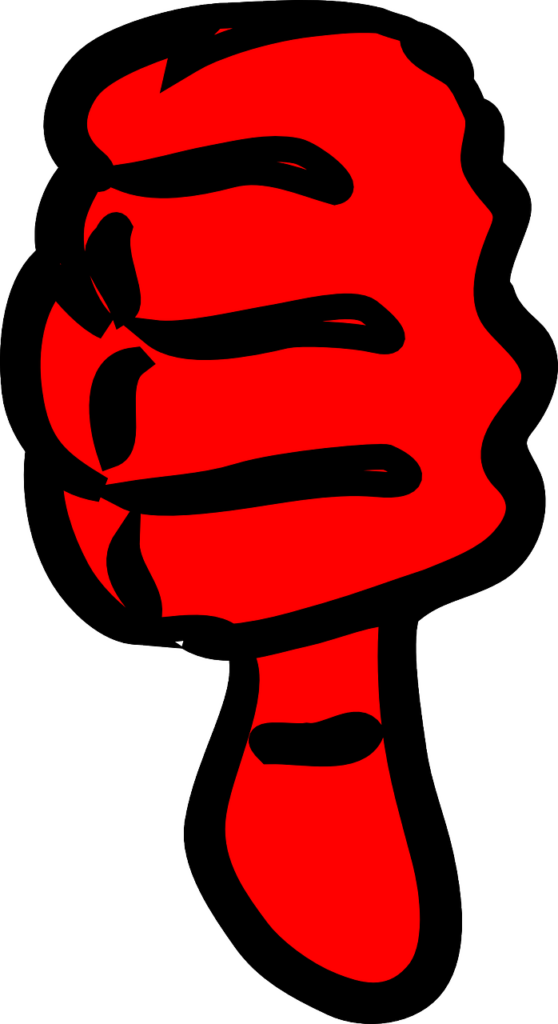 thumb, down, dislike