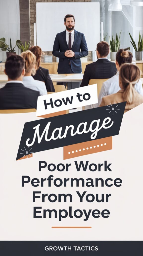 How to Manage Poor Work Performance from Your Employee pin