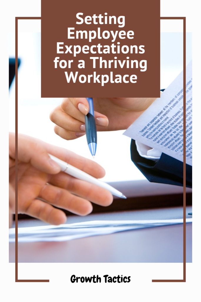 Setting Employee Expectations for a Thriving Workplace pin