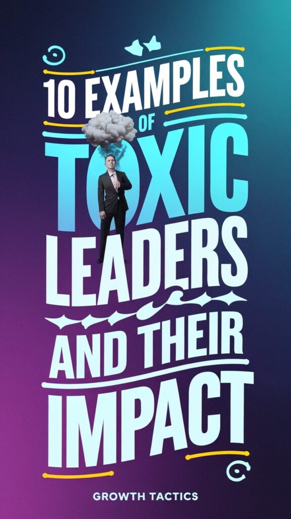 10 Examples of Toxic Leaders and Their Impact pin
