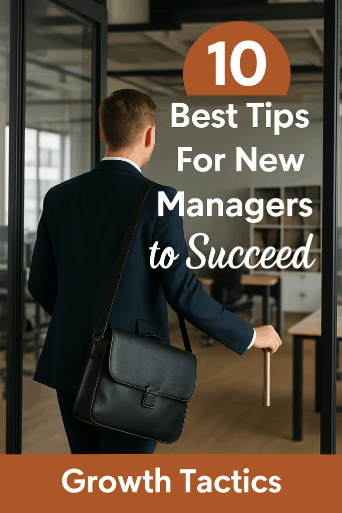 10 best tips for new managers to succeed pin